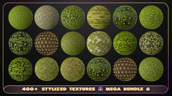 Mega Bundle 6 - 400+ Stylized Textures