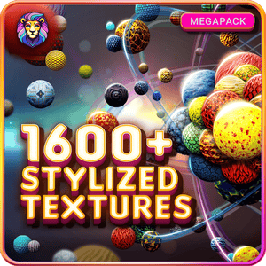 1600+ Stylized Textures - Megapack
