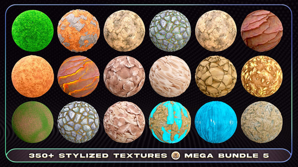 Mega Bundle 5 - 420+ Stylized Textures