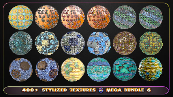 Mega Bundle 6 - 400+ Stylized Textures