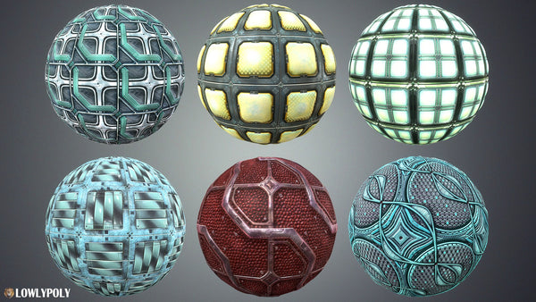 Scifi Textures Collection - LowlyPoly