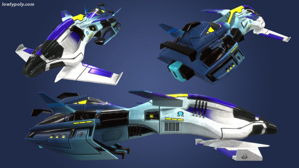 Stylized Spaceships Mega Pack Lo - LowlyPoly