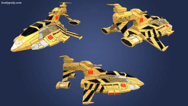 Stylized Spaceships Mega Pack Lo - LowlyPoly