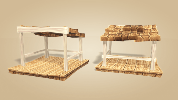 Wild West RTS Fantasy Buildings - LowlyPoly
