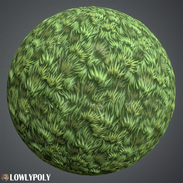 Stylized Grass Texture - LowlyPoly