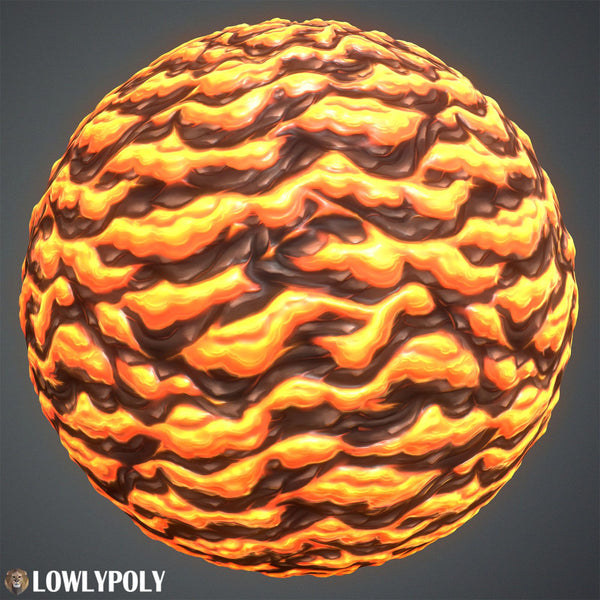 Stylized Lava Texture - LowlyPoly