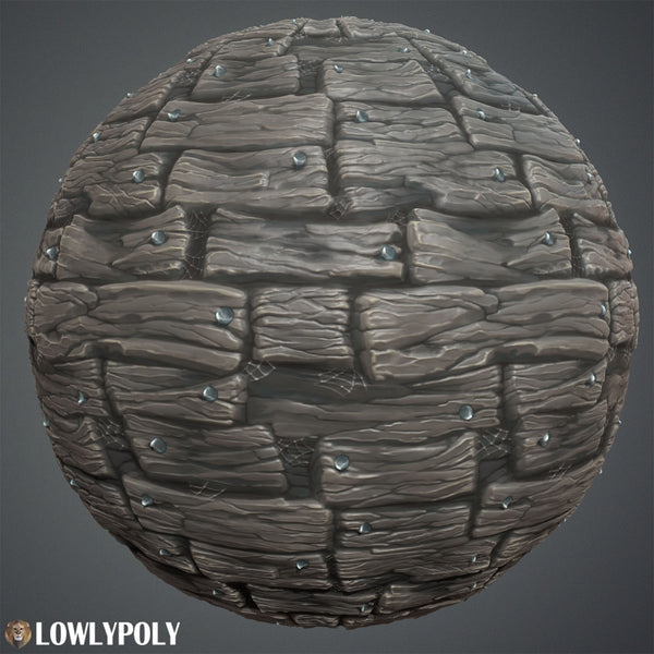 Wood Vol.02 - Hand Painted Texture Pack - LowlyPoly