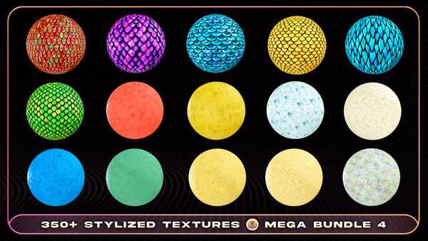 Mega Bundle 4 - 350+ Stylized Textures