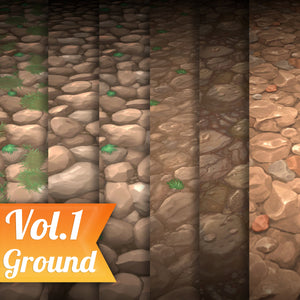 Hand Painted Texture Pack — Vol.1 Rock