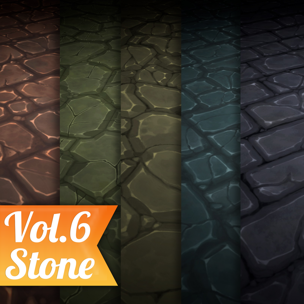 Stone Tile Vol.6 - Hand Painted Texture Pack