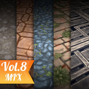 Stone Tile Vol.8 - Hand Painted Texture Pack