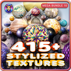 Mega Bundle 10 - 400+ Stylized Textures