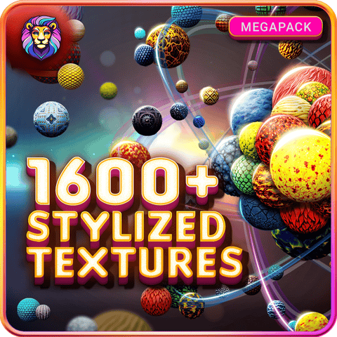 1600+ Stylized Textures - Megapack