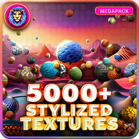 5000 Stylized Textures - Megapack