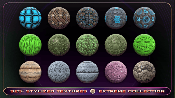 925+ Stylized Textures - Extreme Texture Collection