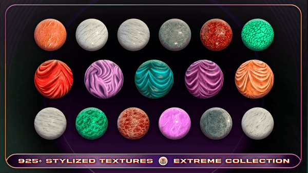 925+ Stylized Textures - Extreme Texture Collection