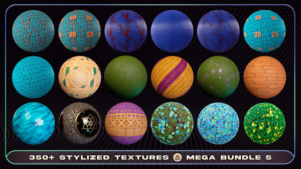 Mega Bundle 5 - 420+ Stylized Textures