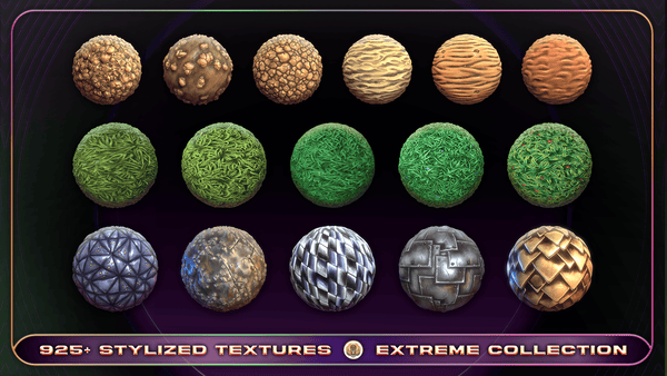 925+ Stylized Textures - Extreme Texture Collection