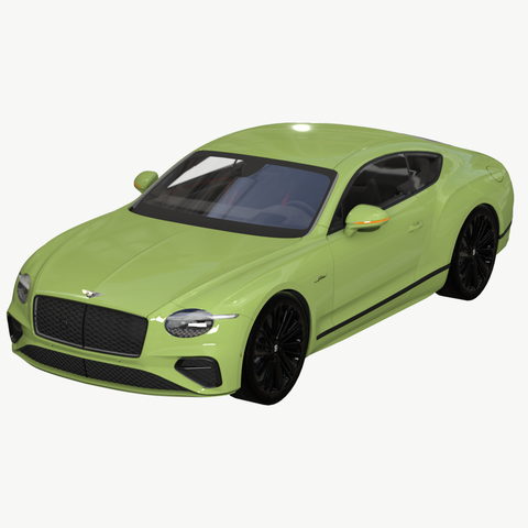 Bentley Continental GT 2024 Low-poly 3D model