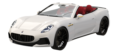 Maserati GranCabrio Trofeo 2024 Low-poly Generic 3D model Low-poly 3D model