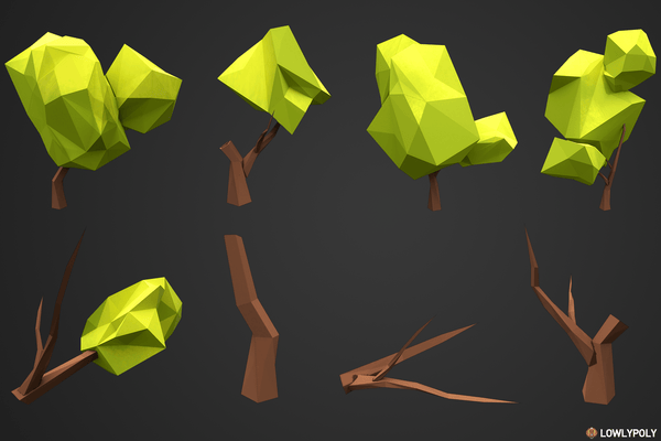 Pixel Forest and Rocks