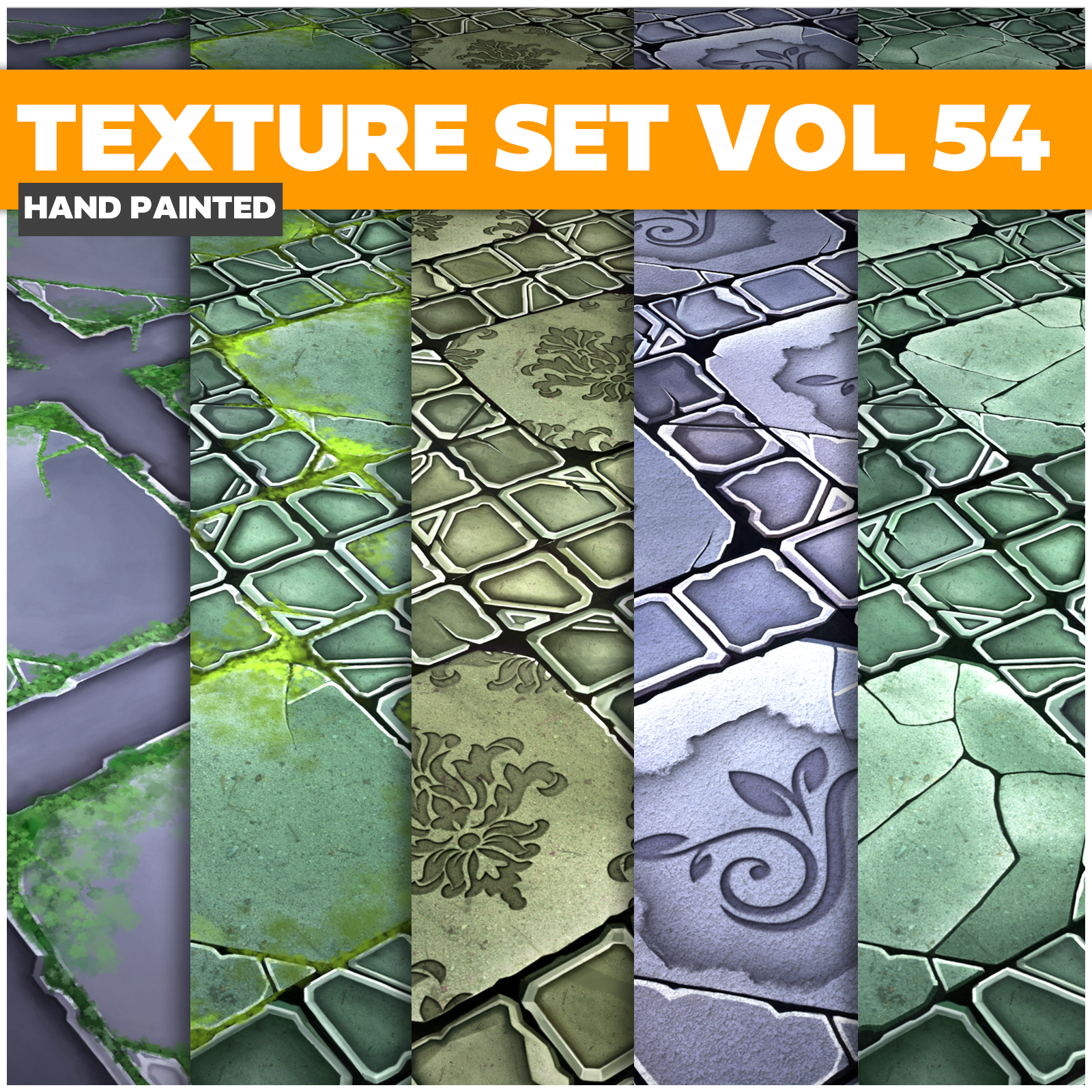 Tile Vol.54 - Game PBR Textures - LowlyPoly