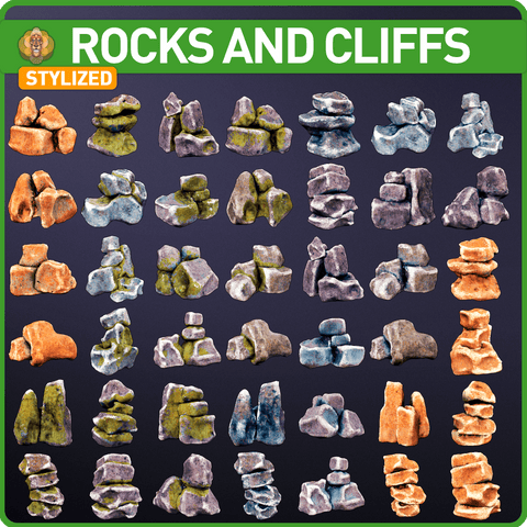 Stylized Cliffs and Rocks vol.2