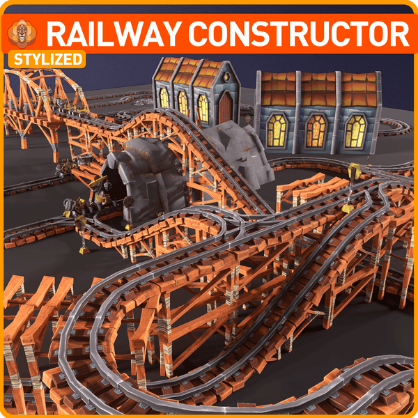 Stylized Railway Modular Constructor