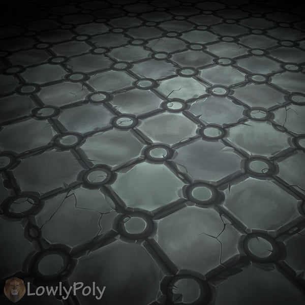 Stone Tile Vol.07 - Hand Painted Texture Pack - LowlyPoly