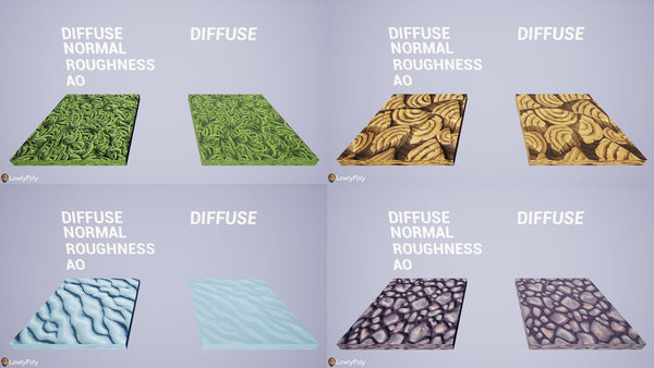 Hand Painted Textures Starter Kit - LowlyPoly