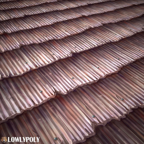 Roof Vol.53 - Game PBR Textures - LowlyPoly