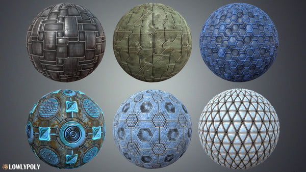 Scifi Textures Collection - LowlyPoly