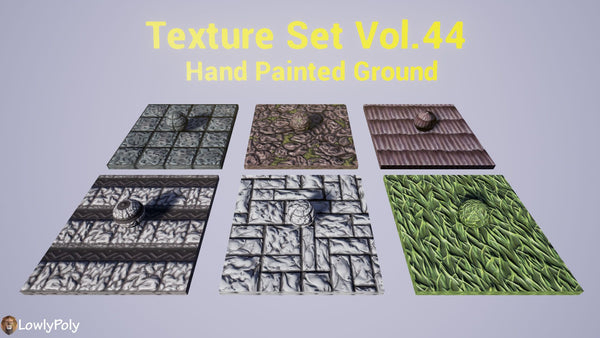Mix Vol.44 - Hand Painted Texture Pack - LowlyPoly