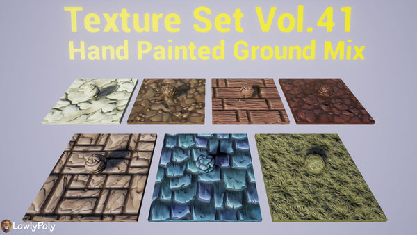 Mix Vol.41 - Hand Painted Texture Pack - LowlyPoly
