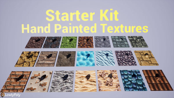 Hand Painted Textures Starter Kit - LowlyPoly