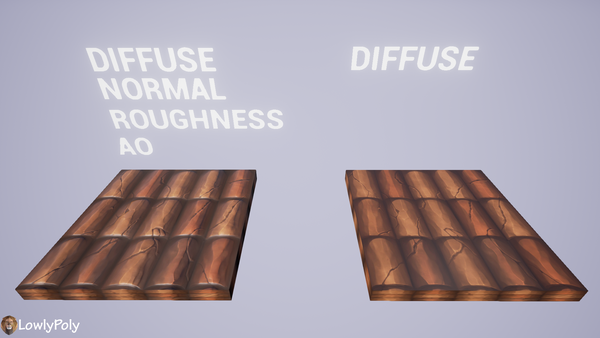 Roof Tile Vol.05 - Hand Painted Texture Pack - LowlyPoly