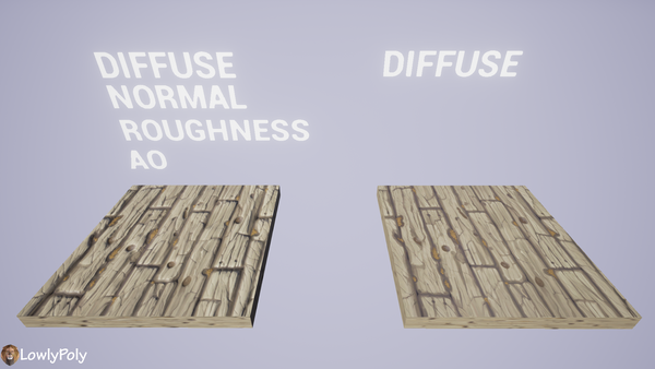 Wood Vol.02 - Hand Painted Texture Pack - LowlyPoly