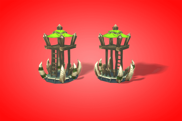 Orc RTS Fantasy Buildings - LowlyPoly