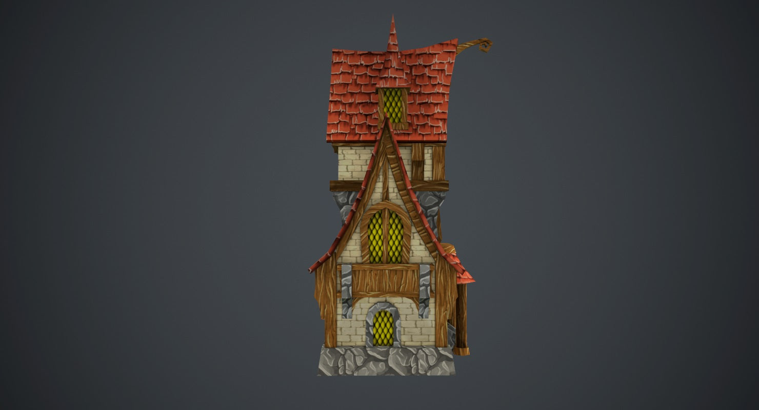 Stylized Fairytale House – LowlyPoly