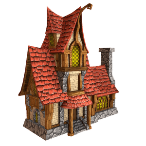 Stylized Fairytale House - LowlyPoly