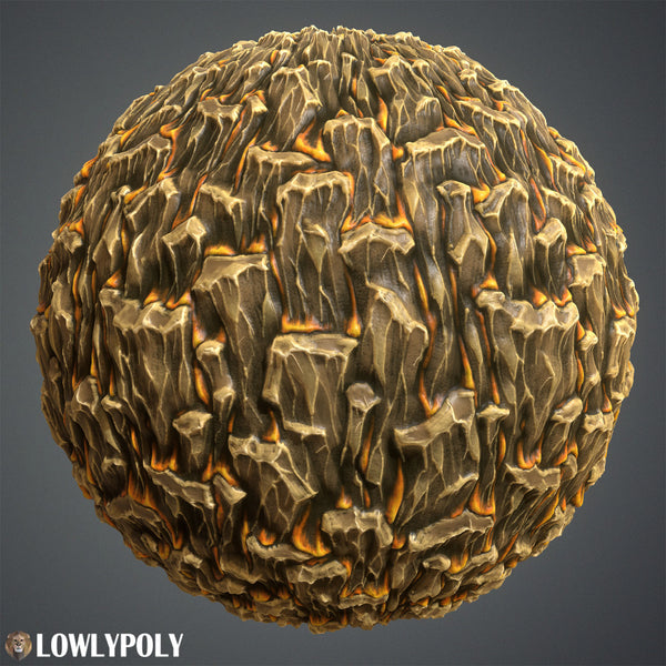 Rock Vol.27 - Hand Painted Texture - LowlyPoly