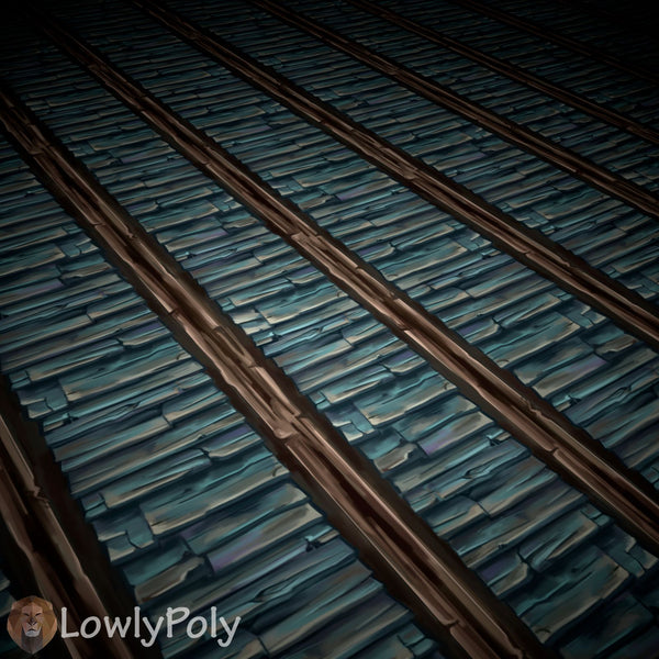 Roof Vol.30 - Hand Painted Texture - LowlyPoly
