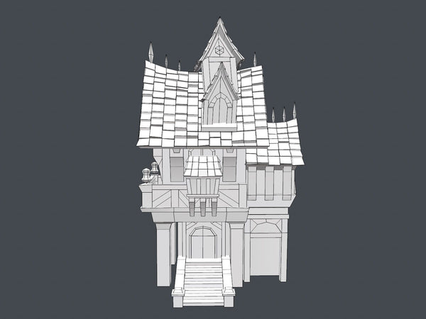 Stylized Old House - LowlyPoly