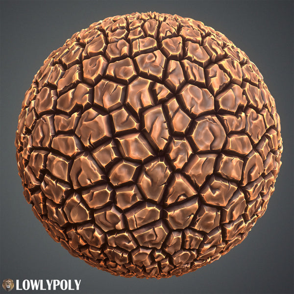 Stone Vol.31 - Hand Painted Texture - LowlyPoly