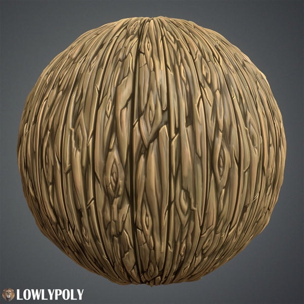 Wood Vol.33 - Hand Painted Texture - LowlyPoly