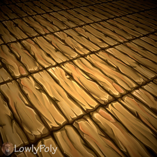 Wood Vol.32 - Hand Painted Texture - LowlyPoly