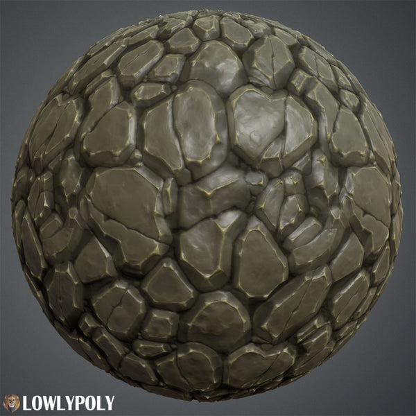 Stone Tile Vol.06 - Hand Painted Texture Pack - LowlyPoly