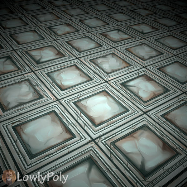Tiles Vol.34 - Hand Painted Textures - LowlyPoly