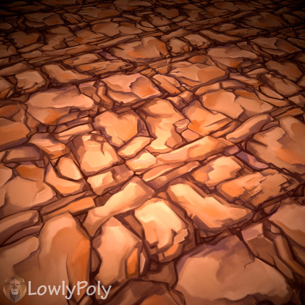 Cliffs Vol.29 - Hand Painted Texture - LowlyPoly