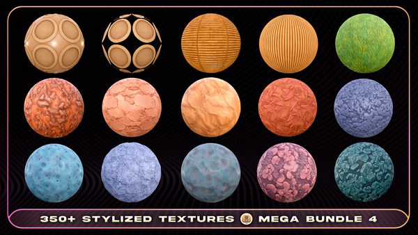Mega Bundle 4 - 350+ Stylized Textures